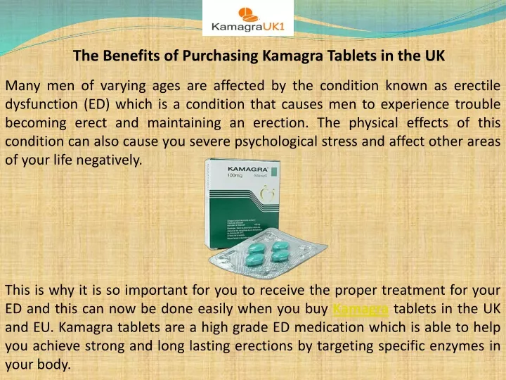 the benefits of purchasing kamagra tablets