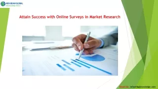 attain success with online surveys in market research