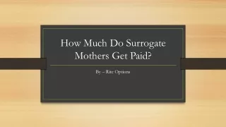 how much do surrogate mothers get paid