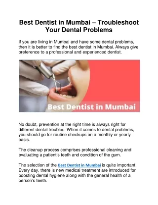 Best dentist in Mumbai India | PreciGem Dental World