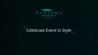 Advaya Banquet   - Celebrate Event in Style