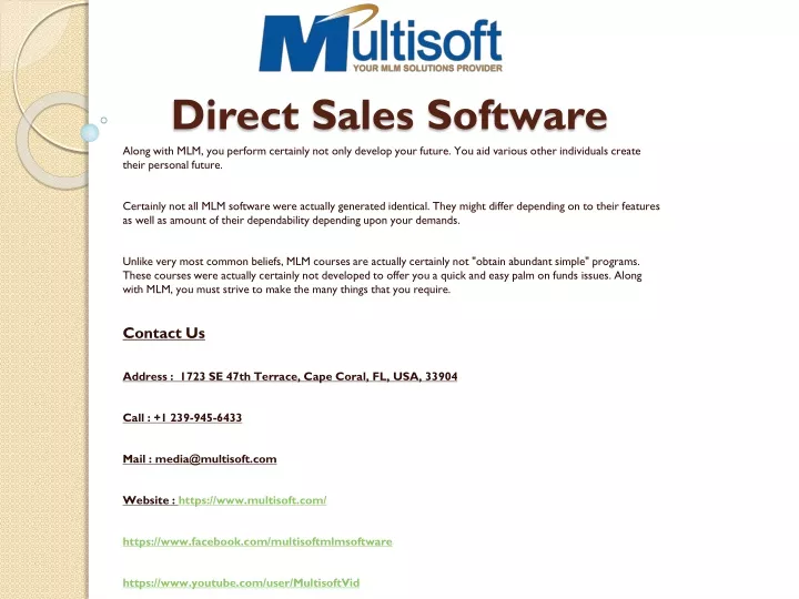 direct sales software