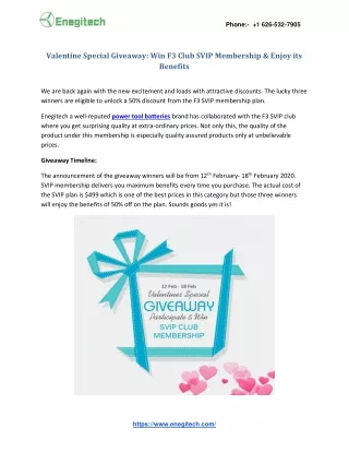 Valentine Special Giveaway: Win F3 Club SVIP Membership & Enjoy its Benefits
