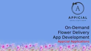 on demand flower delivery app development