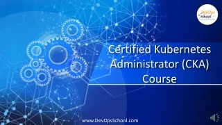 Kubernetes certification training Courses in Bangalore