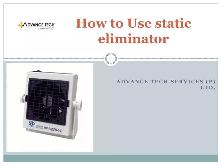 how to use static eliminator