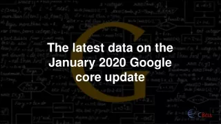The latest data on the January 2020 Google core update