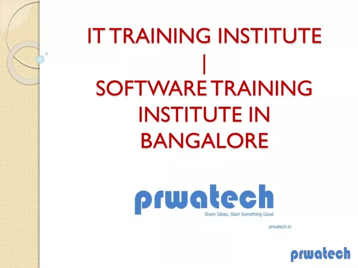 it training institute software training institute in bangalore