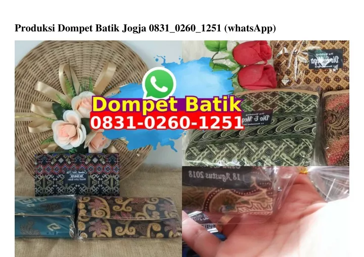 produksi dompet batik jogja 0831 0260 1251