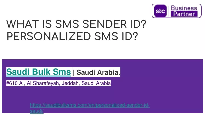 what is sms sender id personalized sms id