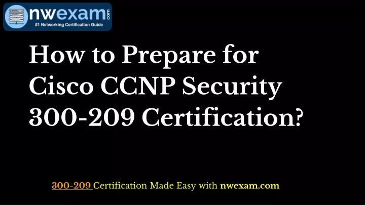 how to prepare for cisco ccnp security