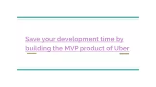 save your development time by building