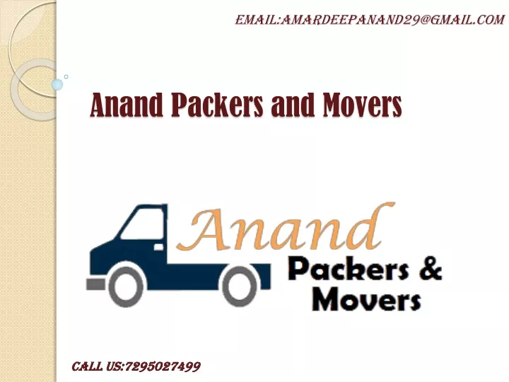 anand packers and movers
