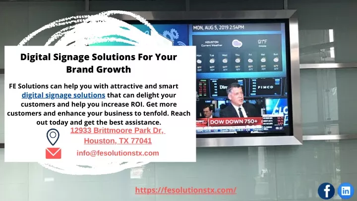 digital signage solutions for your brand growth