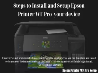Steps to Install and Setup Epson Printer WF Pro  your device