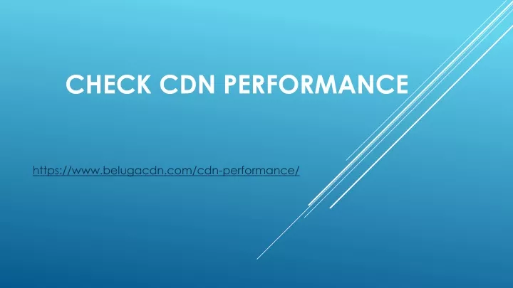 check cdn performance