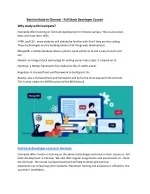 Full stack developer course in chennai - Full stack developer course - slide 1