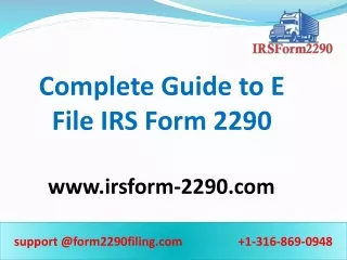 IRS Form 2290 Online | Heavy Vehicle Use Tax 2020 | IRS Form 2290 2020-21