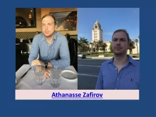 Talented financial analyst in Los Angeles || Athanasse Zafirov
