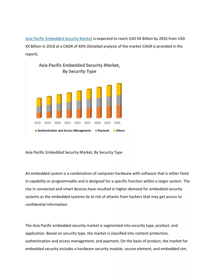 asia pacific embedded security market is expected