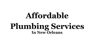 Hire a local plumber for an affordable plumbing