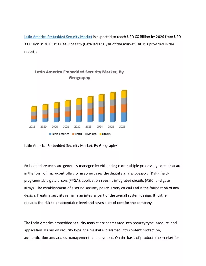 latin america embedded security market