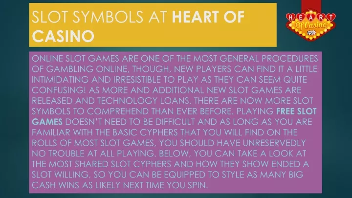 slot symbols at heart of casino