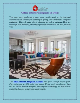 office interior designers in delhi