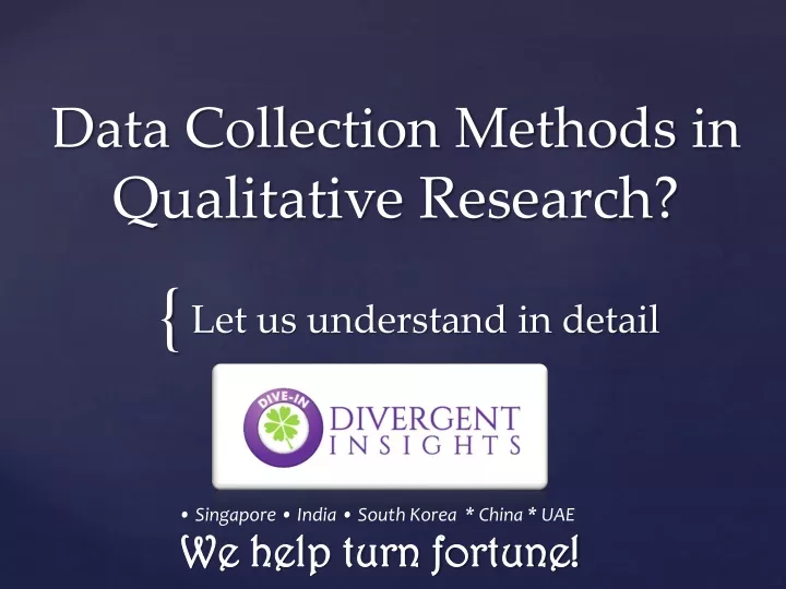 data collection methods in qualitative research