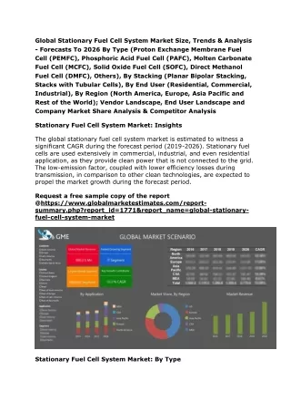 global stationary fuel cell system market size