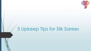 5 maintenance tips for silk sarees