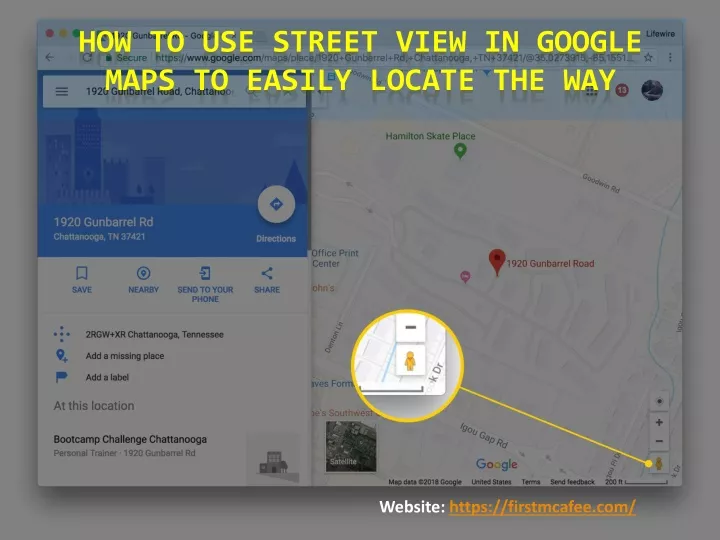 how to use street view in google maps to easily locate the way
