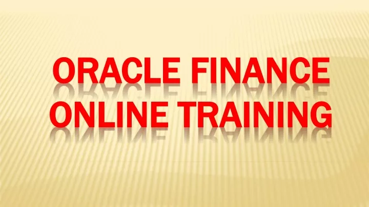 oracle finance online training
