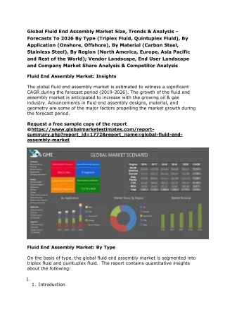 global fluid end assembly market size trends