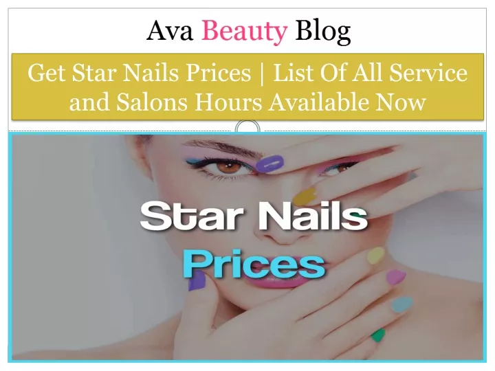 get star nails prices list of all service