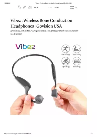 Vibez Bone Conduction Headphones