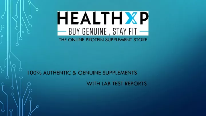the online protein supplement store