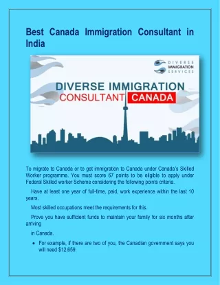 Best Canada Immigration Consultant in India