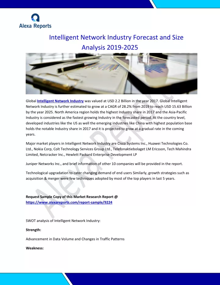 intelligent network industry forecast and size