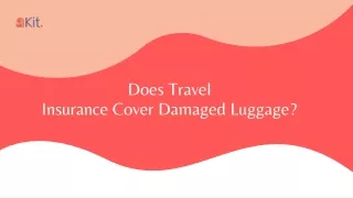 Travel Insurance Lost Luggage