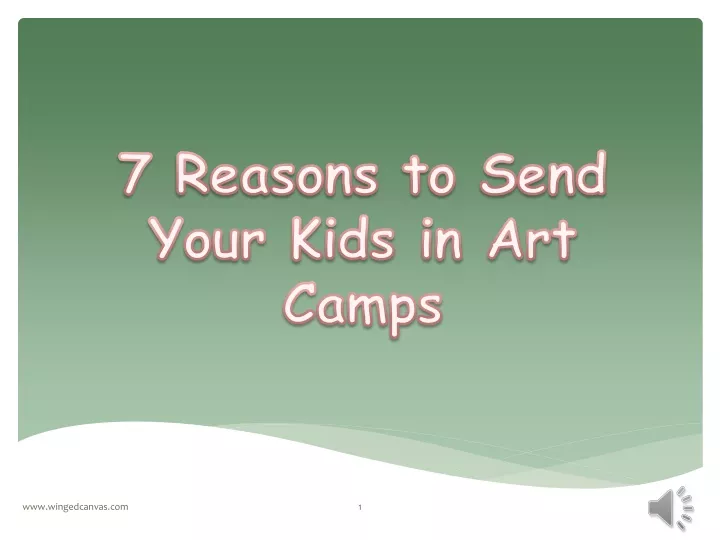 7 reasons to send your kids in art camps