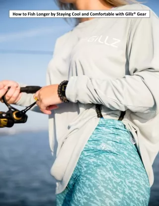 how to fish longer by staying cool