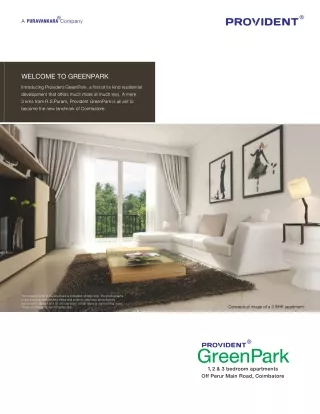 Ready to Move in Flats for Sale in Coimbatore | Provident Green Park