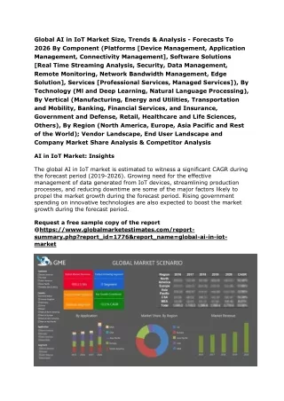 global ai in iot market size trends analysis
