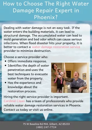 How to Choose The Right Water Damage Repair Expert in Phoenix?