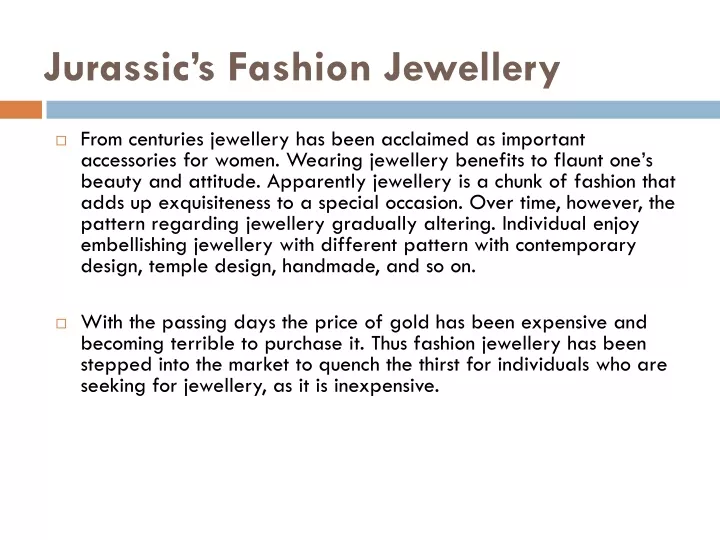 jurassic s fashion jewellery