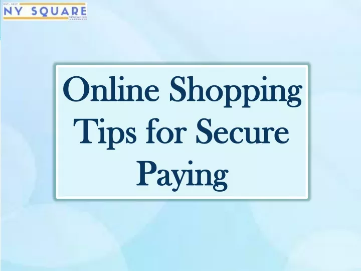 online shopping online shopping tips for secure