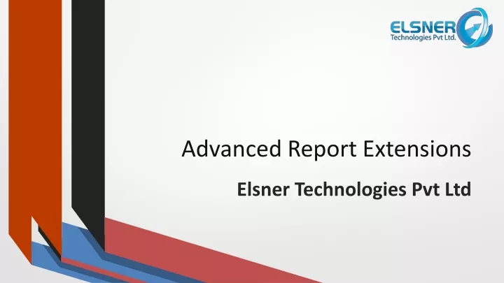 advanced report extensions
