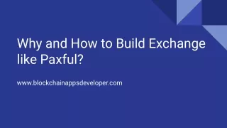 How to build an exchange like paxful?