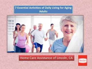 Essential Activities of Daily Living for Aging Adults
